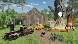 Finding Haunted Abandoned Barn full of creatures | Farming Simulator 22