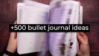 Bullet journal ideas MARATHON  +500 ideas for your bujo