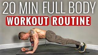 20 Minute Full Body No Equipment Workout Routine! Follow Along!