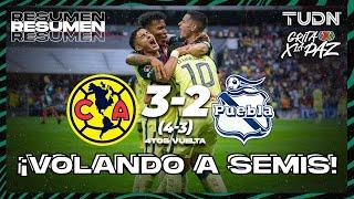 Resumen y goles | América 3(4)-(3)2 Puebla | Grita México C22 - 4tos Vuelta | TUDN