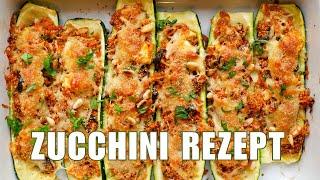 Gefüllte Zucchini mit Couscous & Feta - traumhaft lecker!