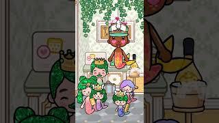 Rainbow Hair And Green Hair Mermaid Family | Toca Sad Story | Toca Life World | Toca Boca