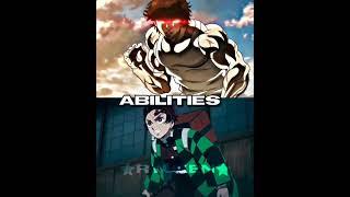 Baki Vs Tanjiro #viral #anime #shorts
