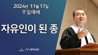 2024년 11월 17일 "자유인이 된 종(요한복음 8:31~36)" 김운성 위임목사