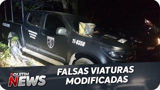 Polícia apreende falsas viaturas usadas por quadrilha no RJ