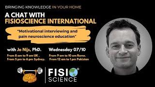 A chat with FisioScience with Jo Nijs