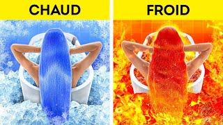 DEFI EXTRÊME CHAUD VS FROID || Fille du Feu vs Fille de l'Eau Adoptées ! Pour Parents par 123 GO!