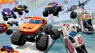 Monster Jam INSANE Zombie Island Adventure | Racing, Freestyle, and High Speed Jumps