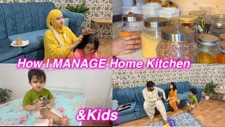 How I MANAGE Home kitchen & kids | Salma Yaseen vlogs