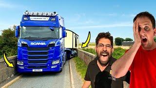 STUCK ON NARROW BRIDGE!? | SHAUN IS FURIOUS | #truckertim