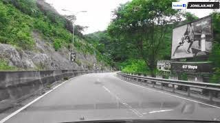 Ascending the Aburi mountain by road