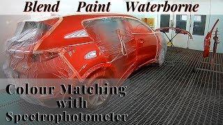 Blend car Painting  | Color matching | Cromax Spectrophotometer | Devilbiss Dv1 B+