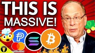 BIG CRYPTO NEWS! MASTERCARD CRYPTO CREDENTIAL, PAYPAL PYUSD SOLANA, GEMINI EARN, BLACKROCK BTC ETF