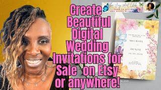Canva tutorial / Wedding Invitation Designs With Canva - #etsydigitalproducts #etsystore