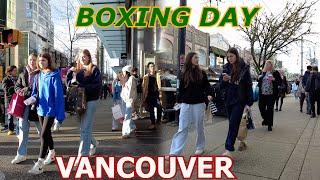 LIFE in VANCOUVER CANADA on December 26 2024 - " BOXING DAY" A Busiest Day of the year