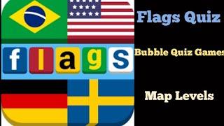 Flags Quiz - Map Levels (Made By: Bubble Quiz Games)