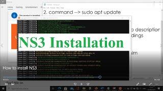 How to install NS3 | Ubuntu under win 10