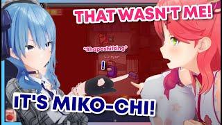 Timing 100! Suisei witnessing and exposing Miko twice in #ホロAmongUs 【Hololive | Eng Sub】