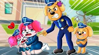 UNHAPPY FAMILY: Why Labrador is Angry With Baby Papillon?! -  Sheriff Labrador Animation