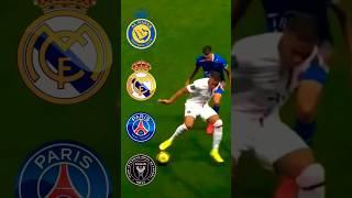 Famous Footballers How Many Clubs They Played (Mbappe Ronaldo Messi Bellingham) #football