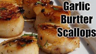 EASY LEMON GARLIC BUTTER SCALLOPS| EASY SCALLOPS RECIPE