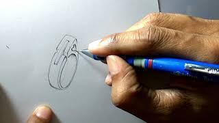 How to draw jewellery design on paper step by step on youtube by art jewellery design