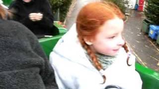 Nia on the Dragon roller coaster at Legoland Windsor