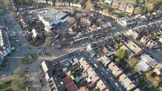 Long distant drone flights above Sheffield nice views