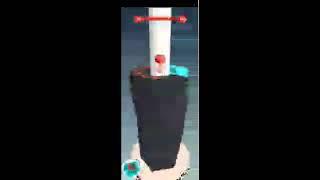 Playing Stack ball Game  Mobile Game