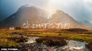 CARA MEMBUAT CINEMATIC TEKS |WRITE ON TEXT EFECT zona tutorial