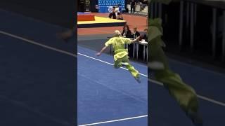 Дарья Тарасова (Чемпионат Европы/Спортивное ушу) Цзянь #wushu #ушу #kungfu #wushutaolu #changquan