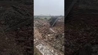 Gas chamber Auschwitz where millions of Jews died . The building got destroyed by public anger