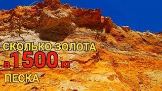 СКОЛЬКО ЗОЛОТА В 1500кг ПЕСКА