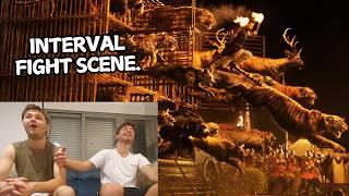 RRR Interval Scene Reaction by Foreigners | Jr.NTR, Ram Charan, SS Rajamouli