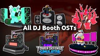 [v1.9.0] All DJ Booth OSTs In TDS! || Tower Defense Simulator (Roblox)