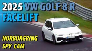 SPY VIDEO: 2025 VW Golf 8 R Facelift (ENGINE/TRACK SOUNDS, NO TALKING)