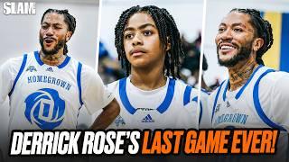 Derrick Rose Teams Up With His Son In His Last Game Ever 