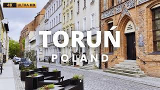 [4K] Toruń city Walking Tour ️ | Poland 