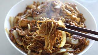 5 mins easy soy sauce chow mein / stir fried noodle with soy sauce