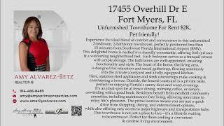 Unfurnished Townhome For Rent Fort Myers, Florida $2000, Amy Alvarez-Betz