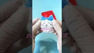 【お父さんごめんね】ハチワレスクイーズ作ってみた！#shorts #ハンドメイド #スクイーズ #制作動画 #人肌のゲル #squishy #父の日