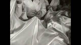 Newsreel about the making of the future Queen Juliana's wedding dress