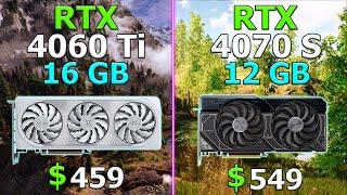 12 GB VRAM is enough! - RTX 4060 Ti 16 GB vs RTX 4070 Super 12 GB / 1440p Ultra Benchmark