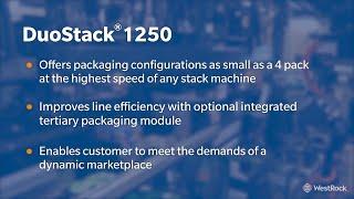 DuoStack® 1250 Beverage Packaging System | WestRock