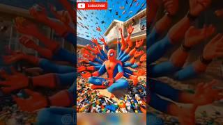 Lego Art | Spideman vs Joker vs Venom vs Captain America #shorts  #spiderman #joker #dc