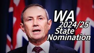【State Nomination】2024~25 Most migrant-friendly State - Western Australia