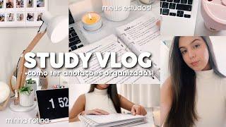 STUDY VLOG super MOTIVADOR  + como ter anotações mais organizadas | rotina PRODUTIVA!