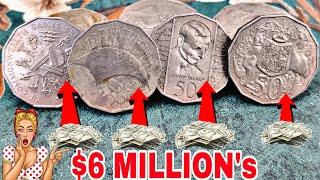 TOP 8 UNCOMMON AUSTRALIAN 50 CENTS COINS WORTH A LOT OF MONEY THAT COULD BE IN YOUR POCKET CHANGE!