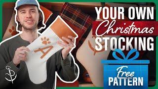 Sew a Fabric & Leather Christmas Stocking: Quick and Easy Holiday Project