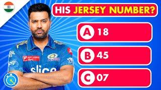 Guess The JERSEY NUMBER of Indian Cricket Players | Cricket Quiz